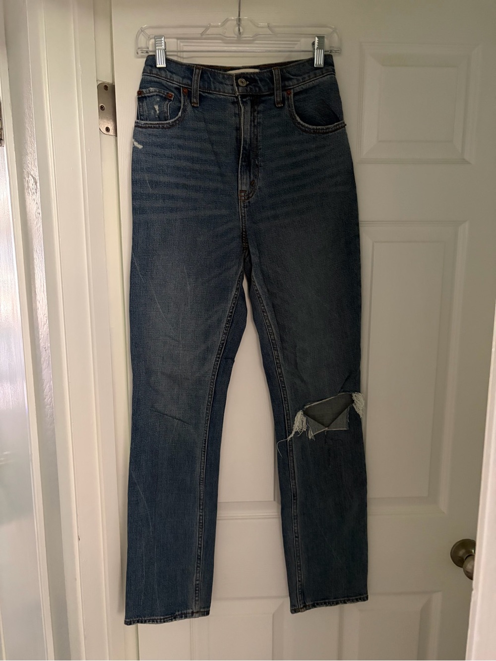 Abercrombie & Fitch 90s Slim Straight Ultra High Rise Size 2 Curve